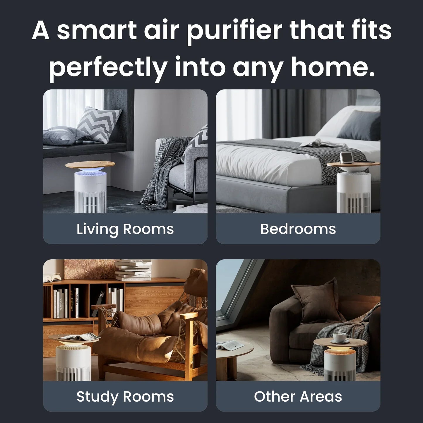 BREATHABLE by N3RO™ - Smart Table & Air Purifier