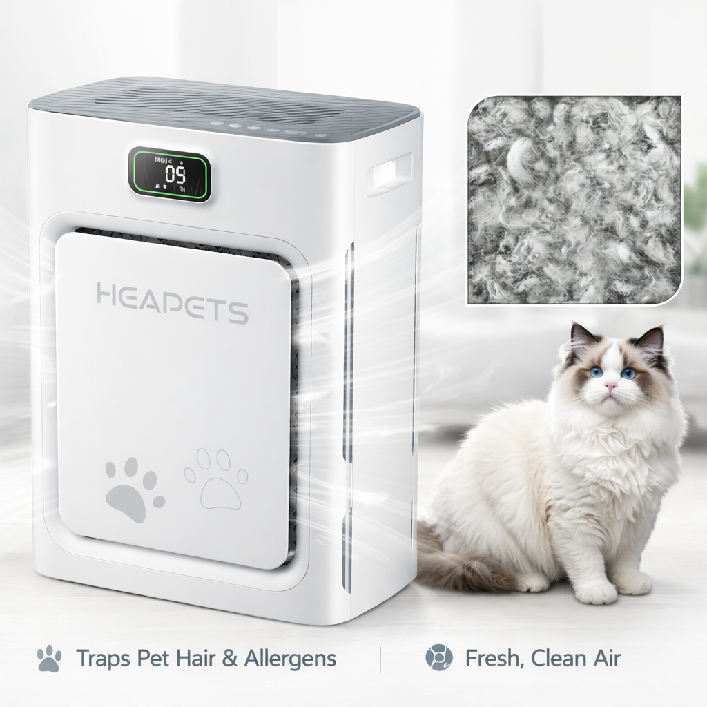 HEAPETS by N3RO™ - Smart Pet Air Purifier & Vacuum