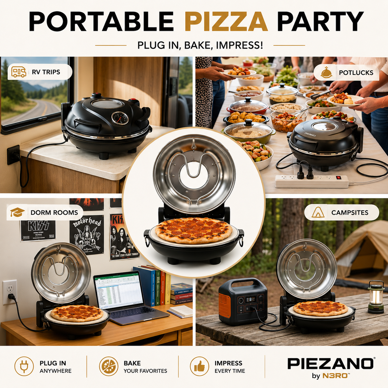 Piezano by N3RO™ - Home Pizza Oven