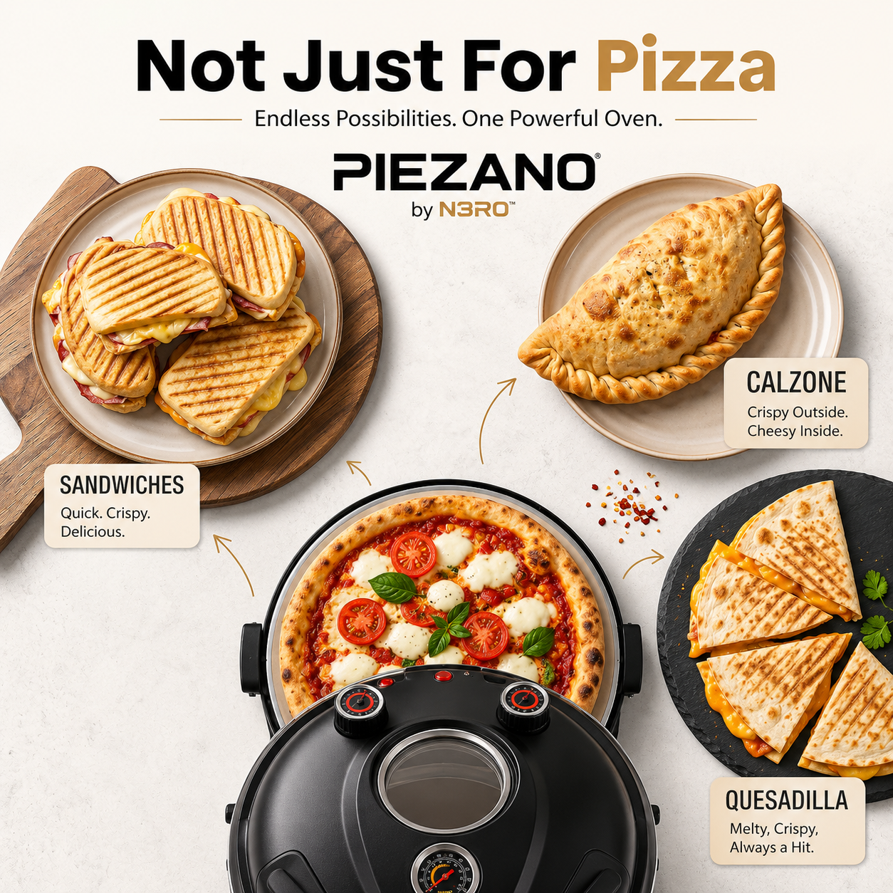 Piezano by N3RO™ - Home Pizza Oven