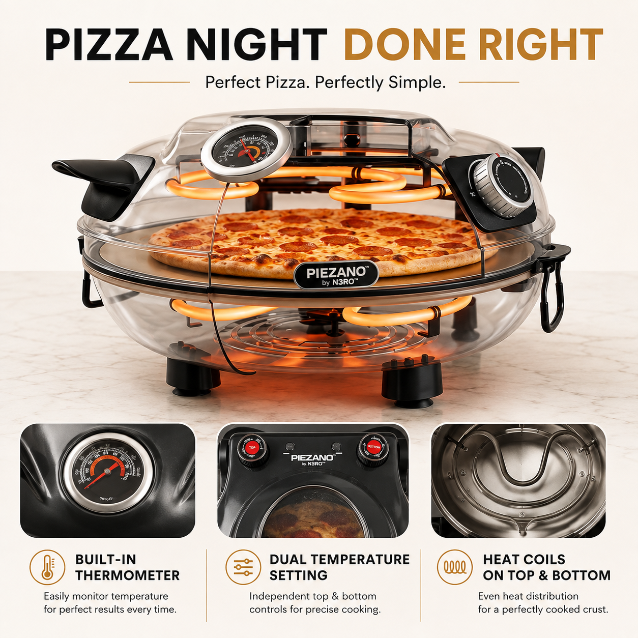Piezano by N3RO™ - Home Pizza Oven