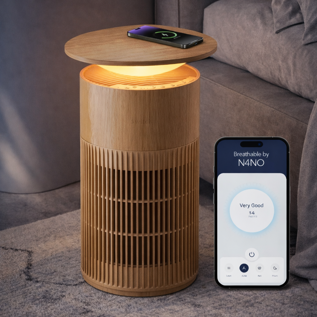 BREATHABLE by N3RO™ - Smart Table & Air Purifier