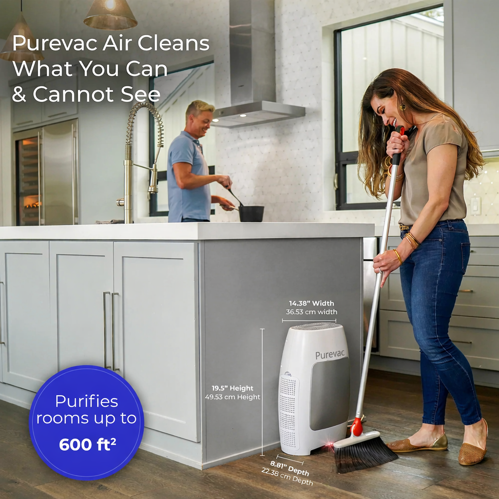 PUREVAC by N3RO™ - Smart 2 in 1 Vacuum & Air Purifier